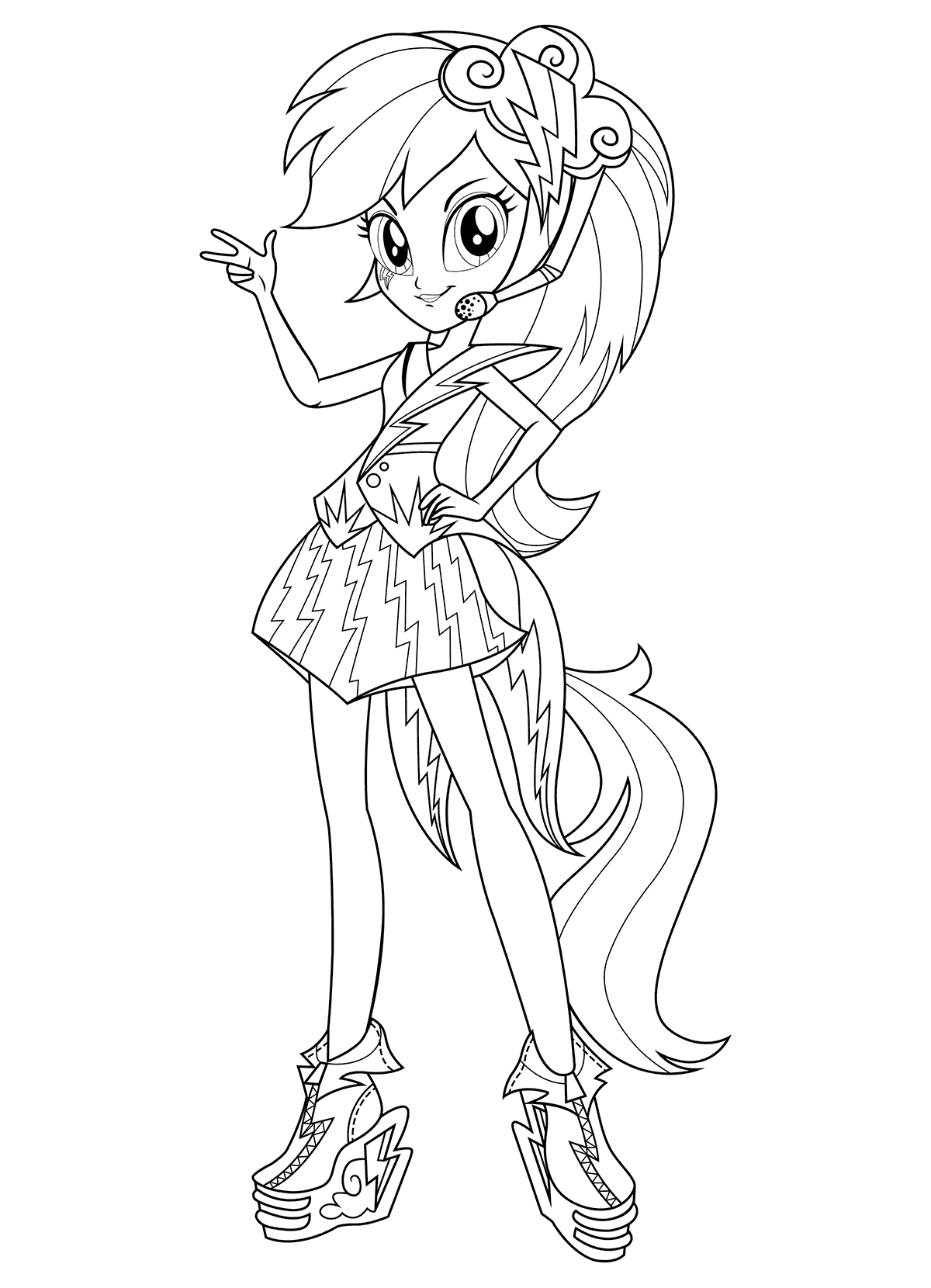 my little pony equestria girls coloring pages