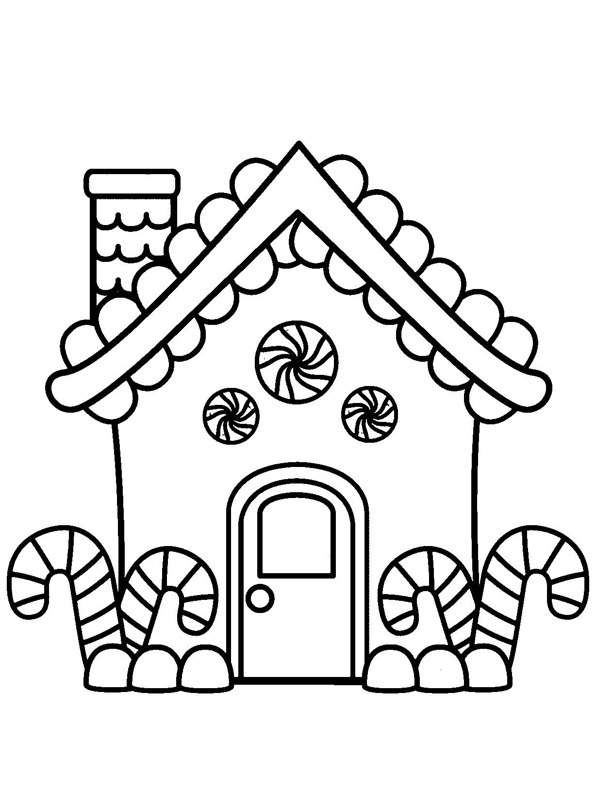 coloring pages gingerbread house