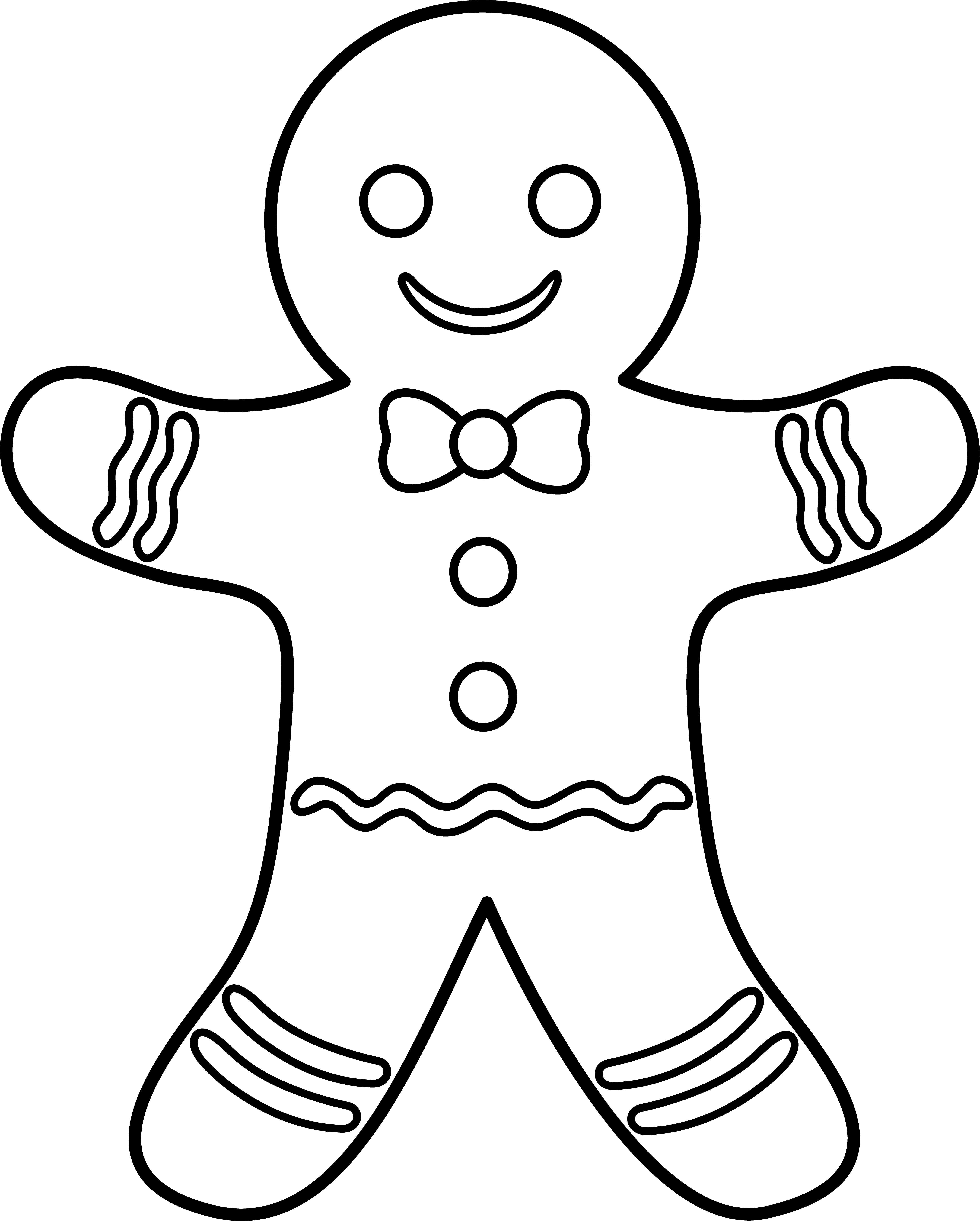 gingerbread coloring pages