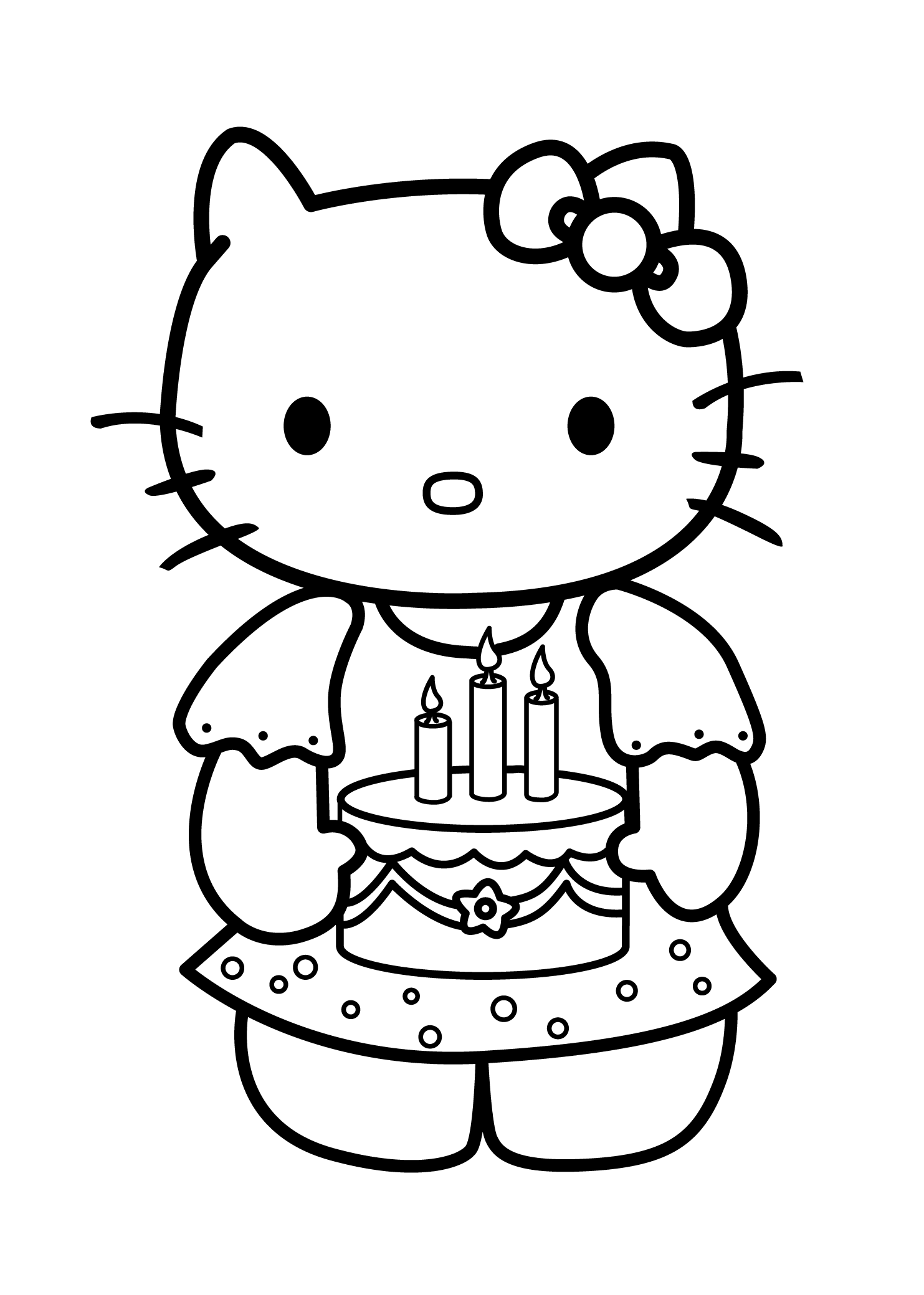 coloring pages hello kitty