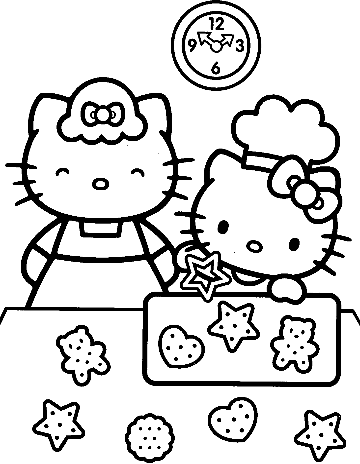 hello kitty coloring pages printable