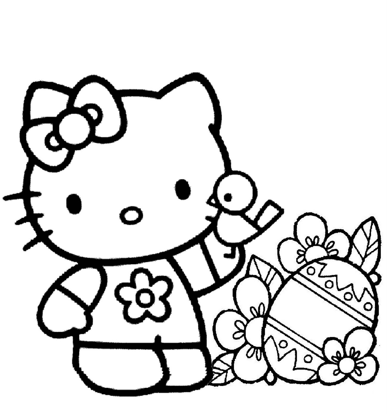 kitty coloring pages