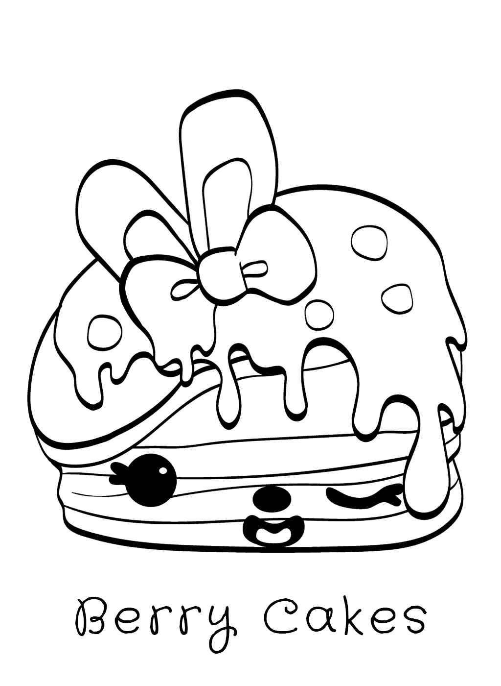 berry cakes num noms coloring pages