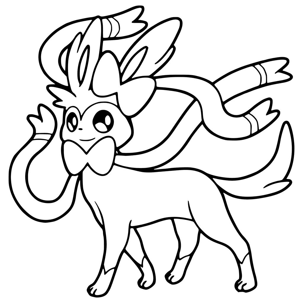 sylveon coloring pages