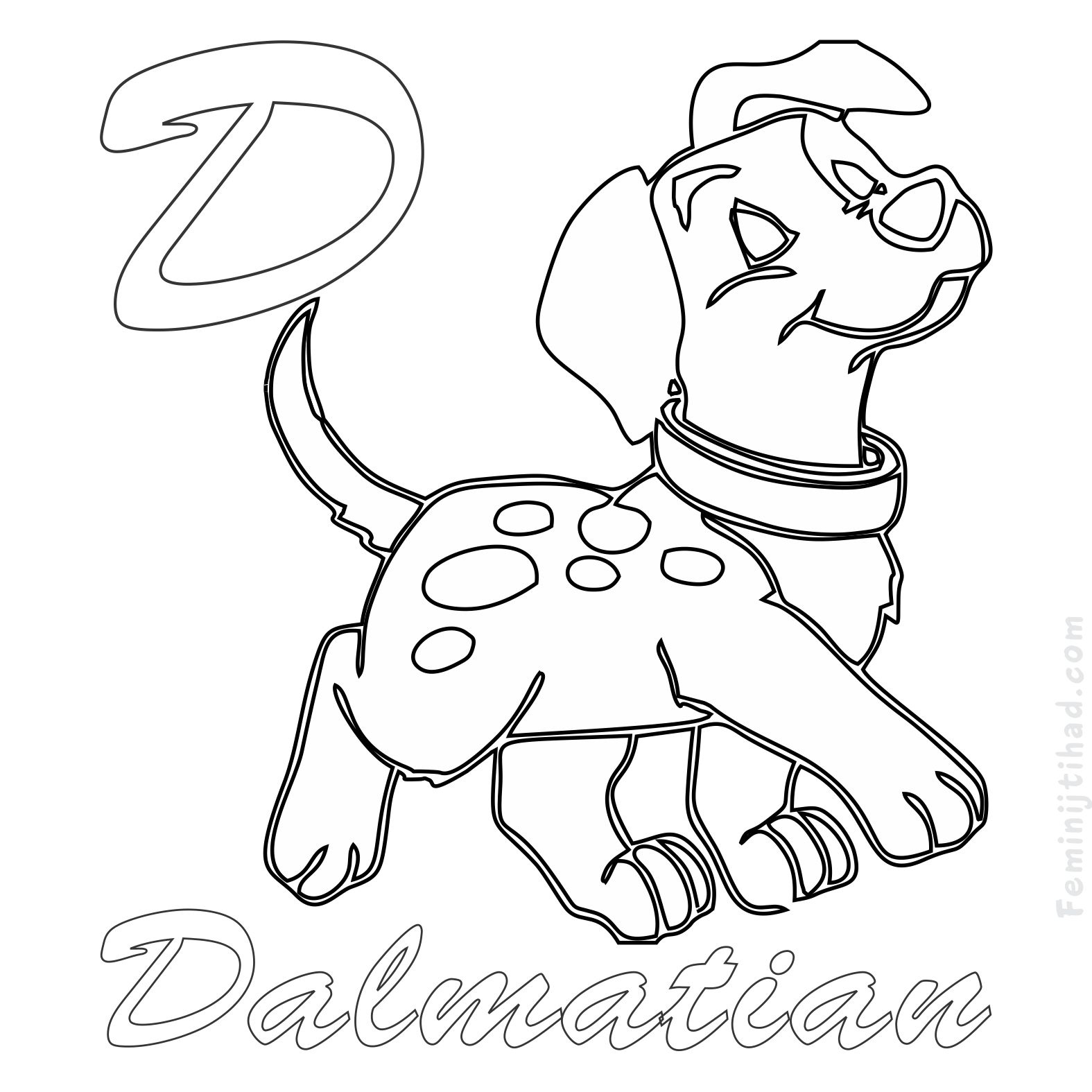 dalmatians coloring pages print