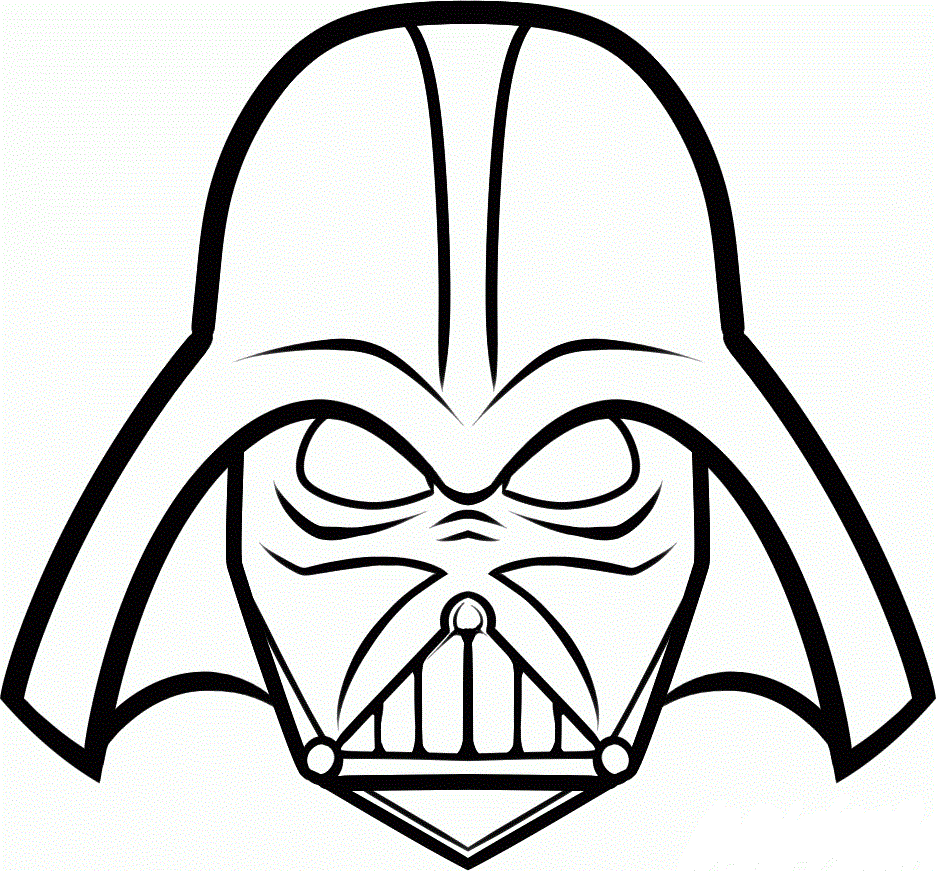 darth vader mask coloring pages