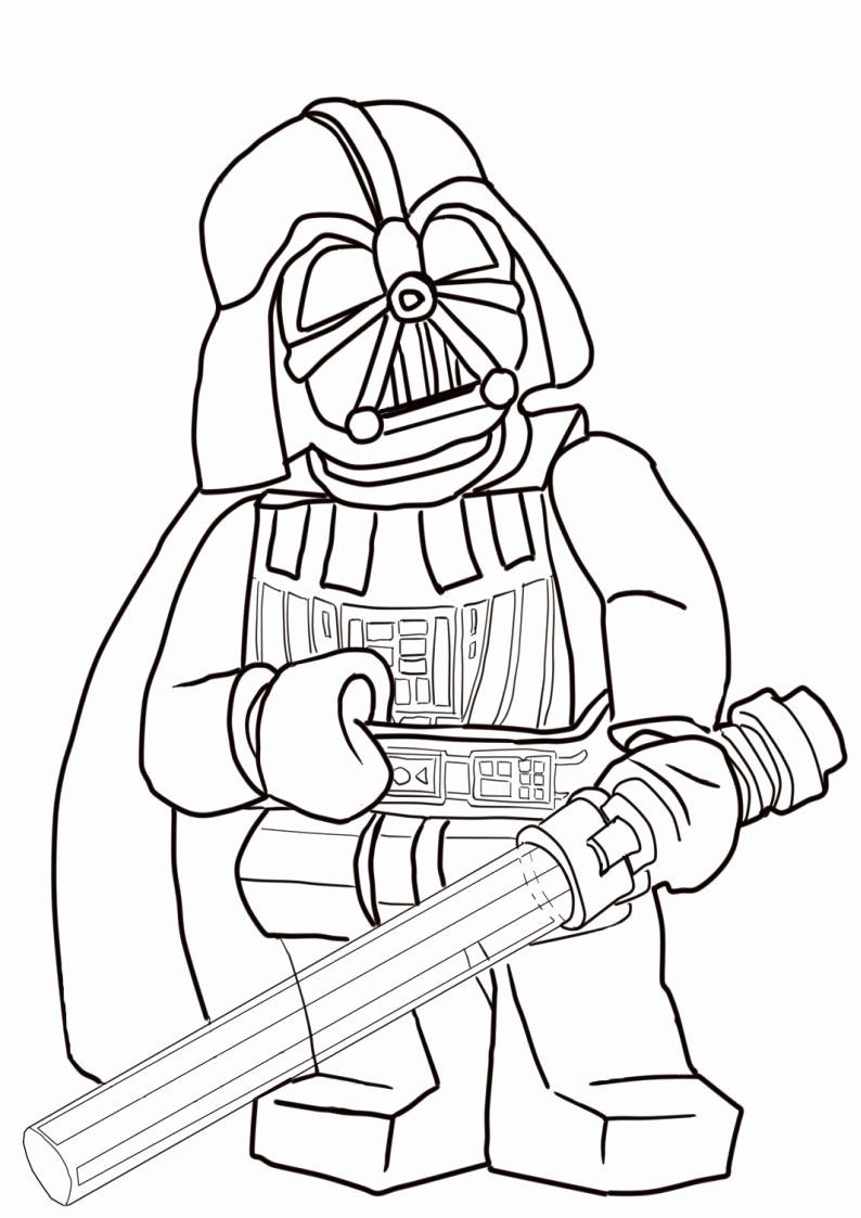 lego darth vader coloring pages