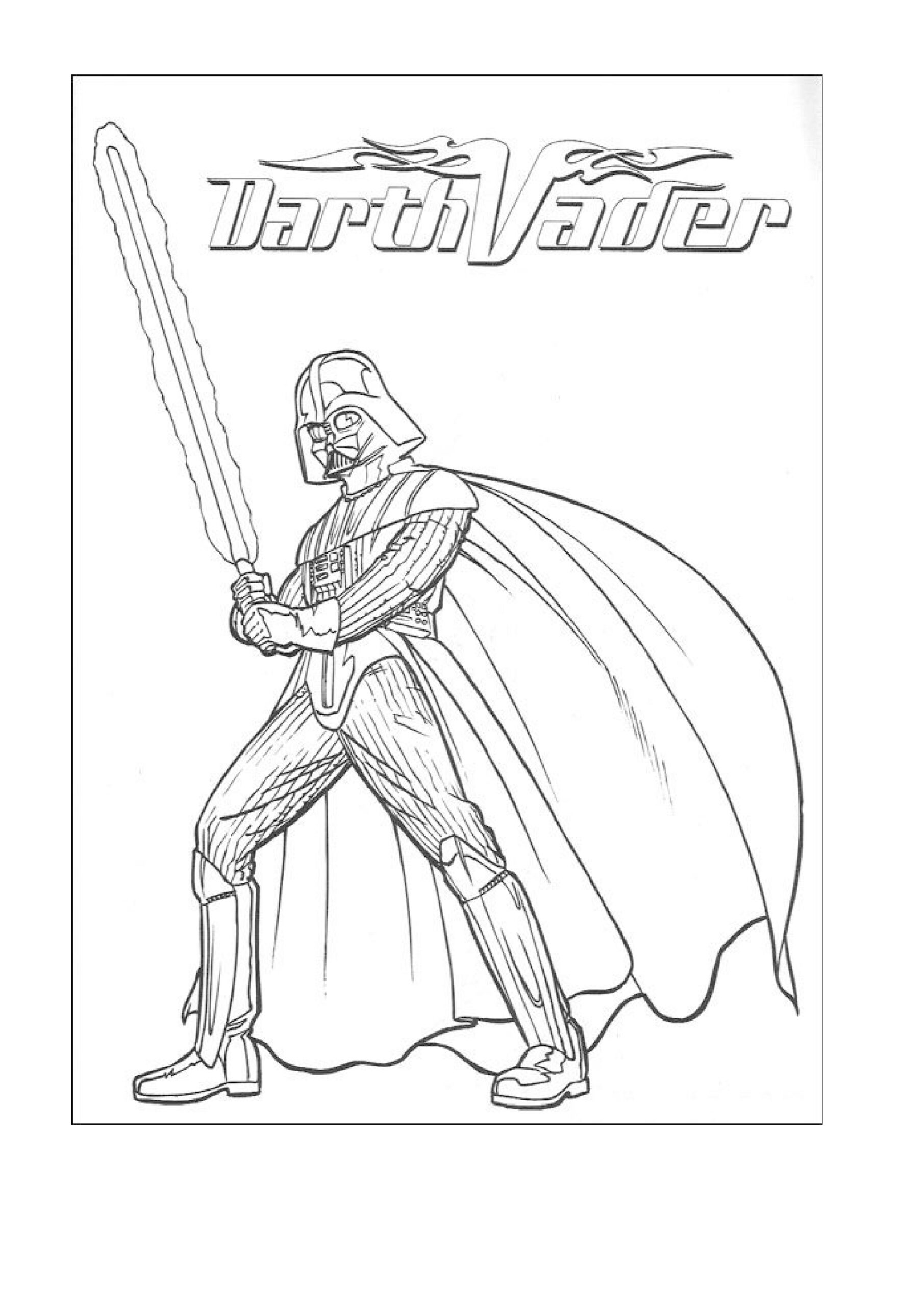 printable darth vader coloring pages