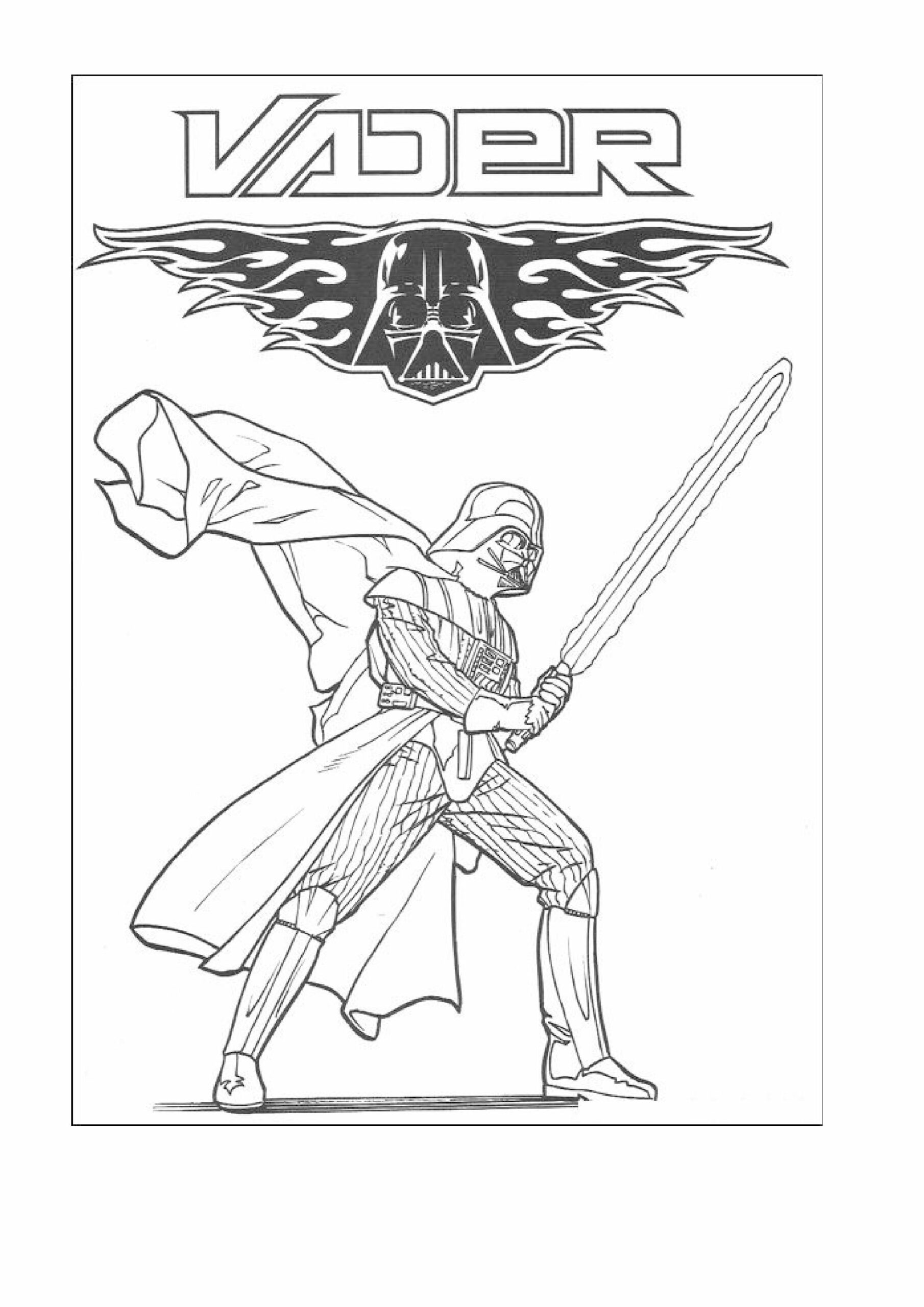 star wars coloring pages darth vader