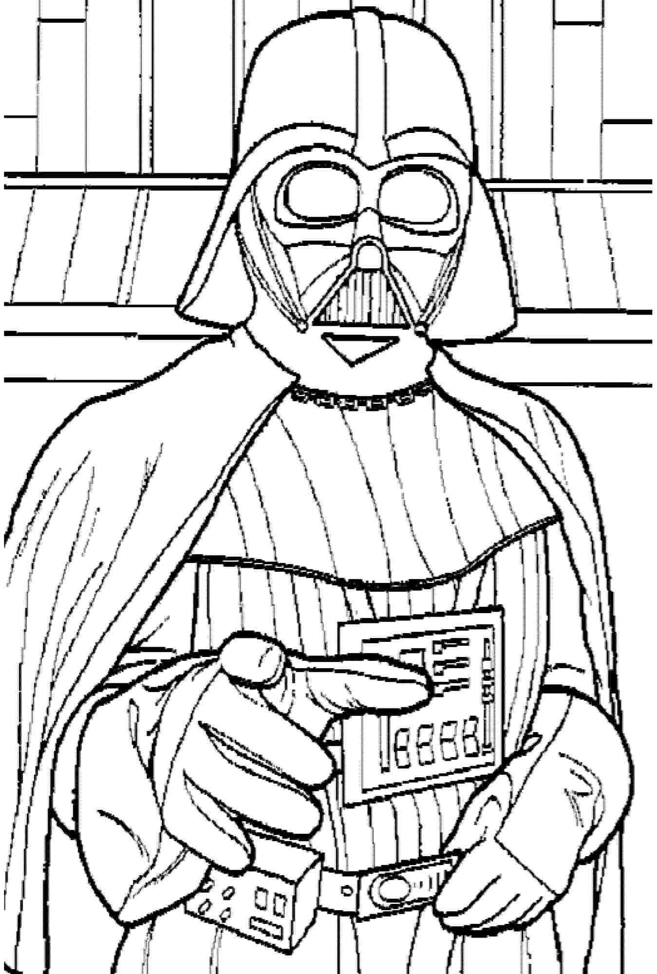 star wars darth vader coloring pages