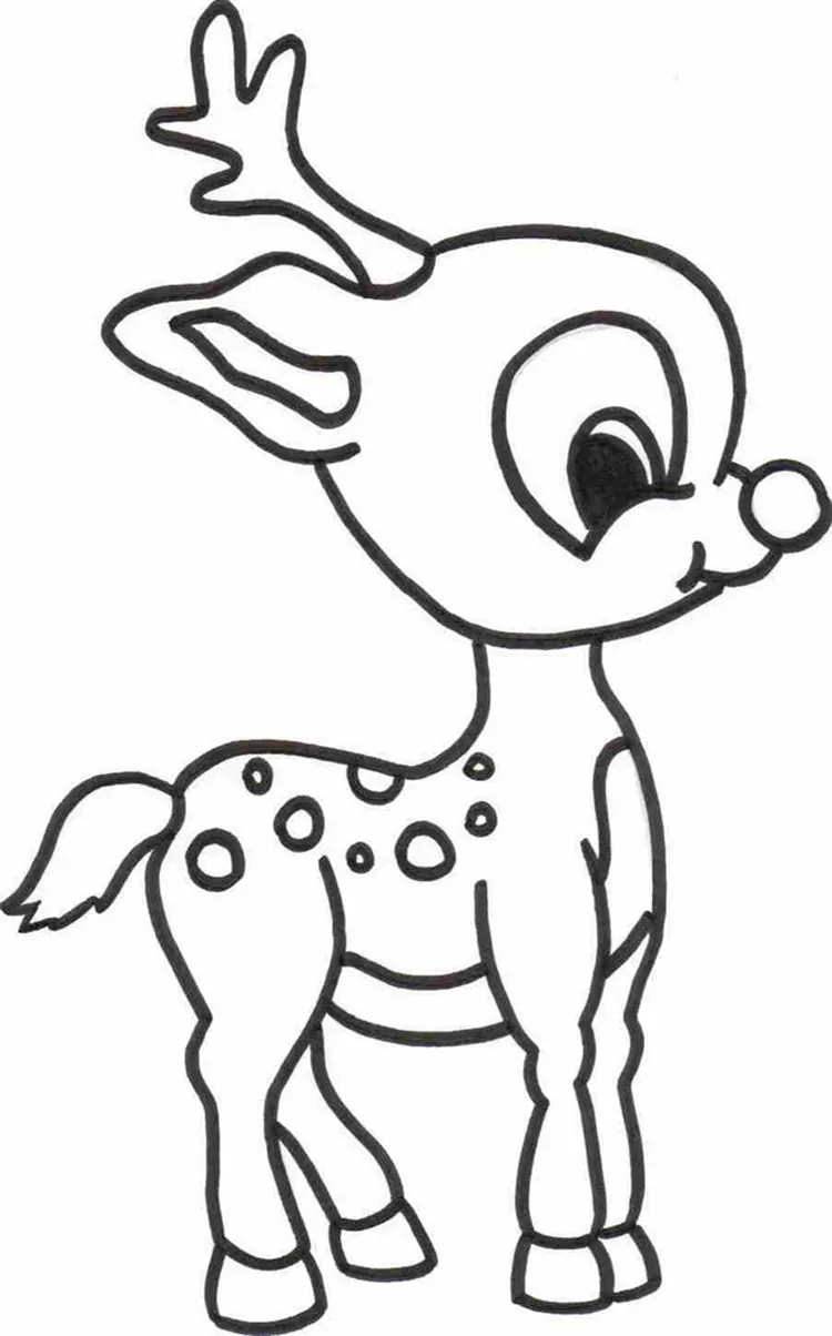 baby deer coloring pages