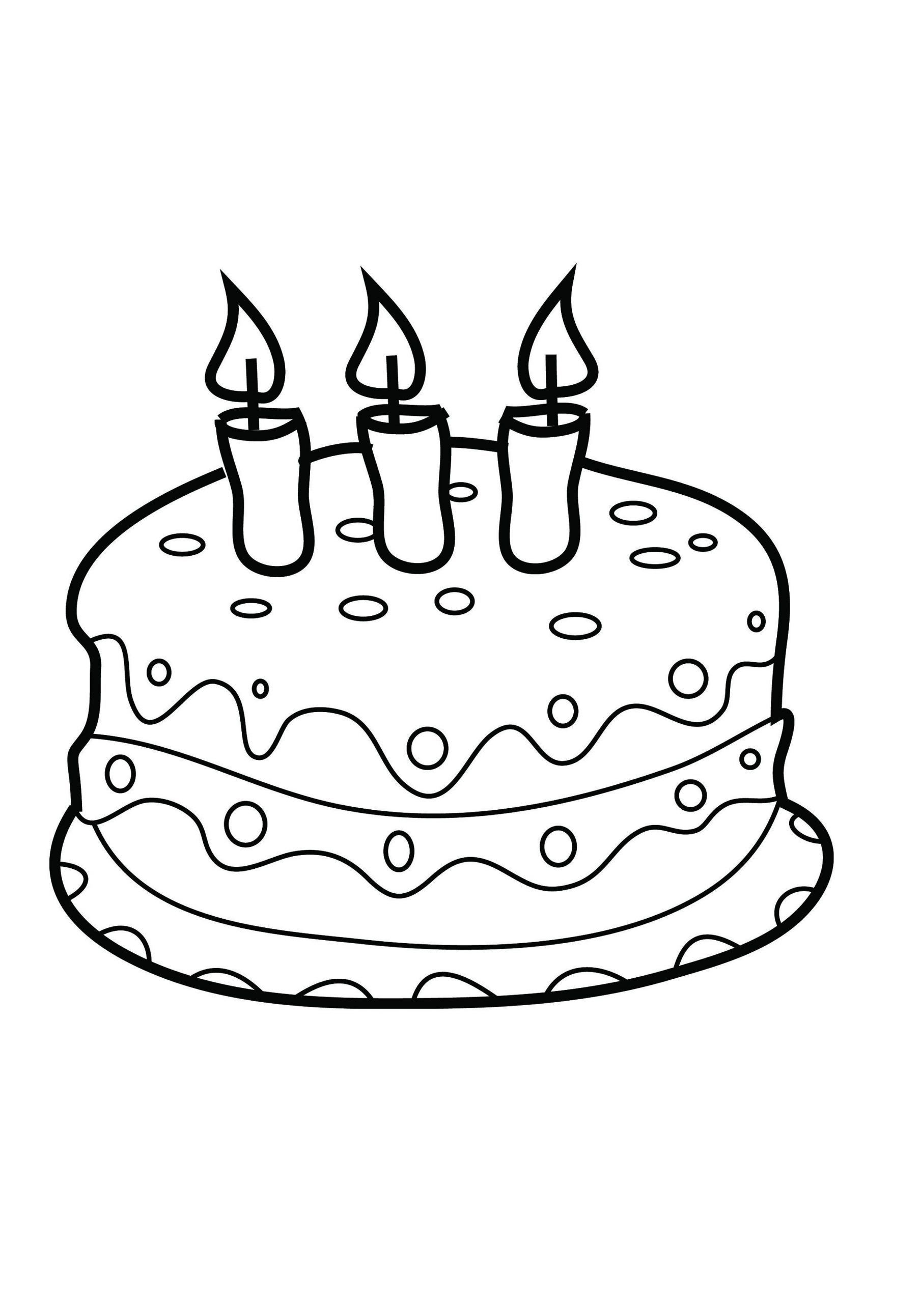 birthday cake coloring pages