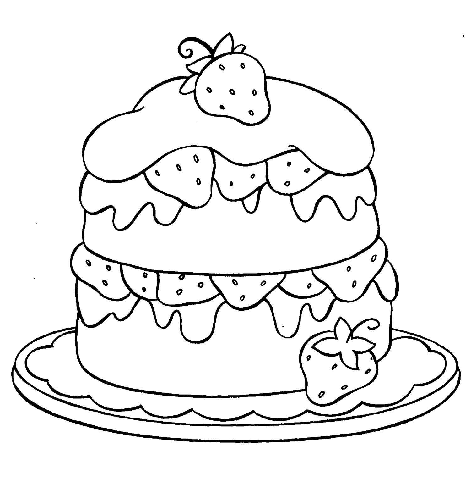 cake coloring pages