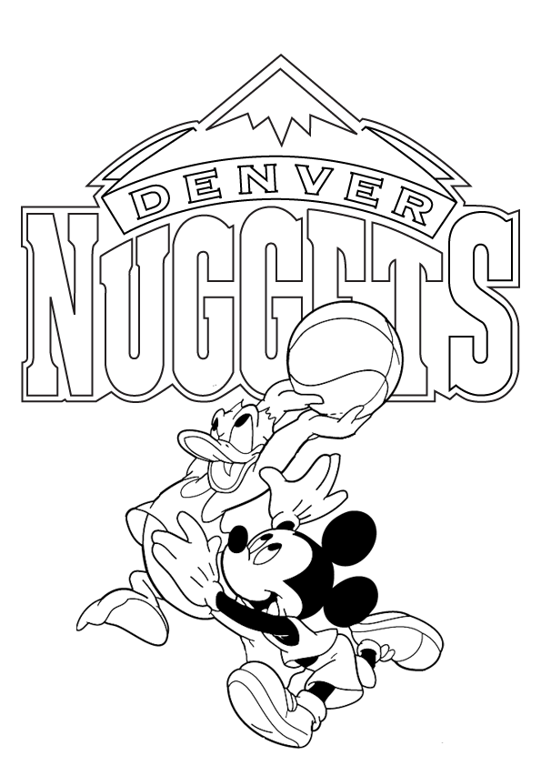 denver nuggets coloring pages for kids