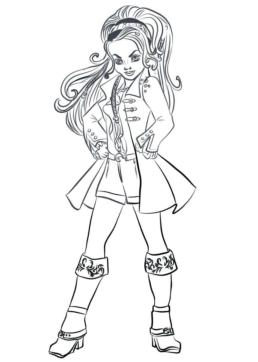 descendants coloring pages audrey