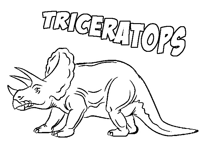 dinosaur coloring pages triceratops