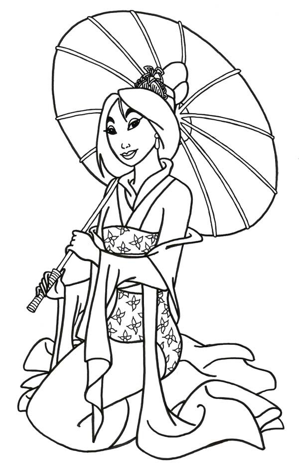 disney princess coloring pages mulan