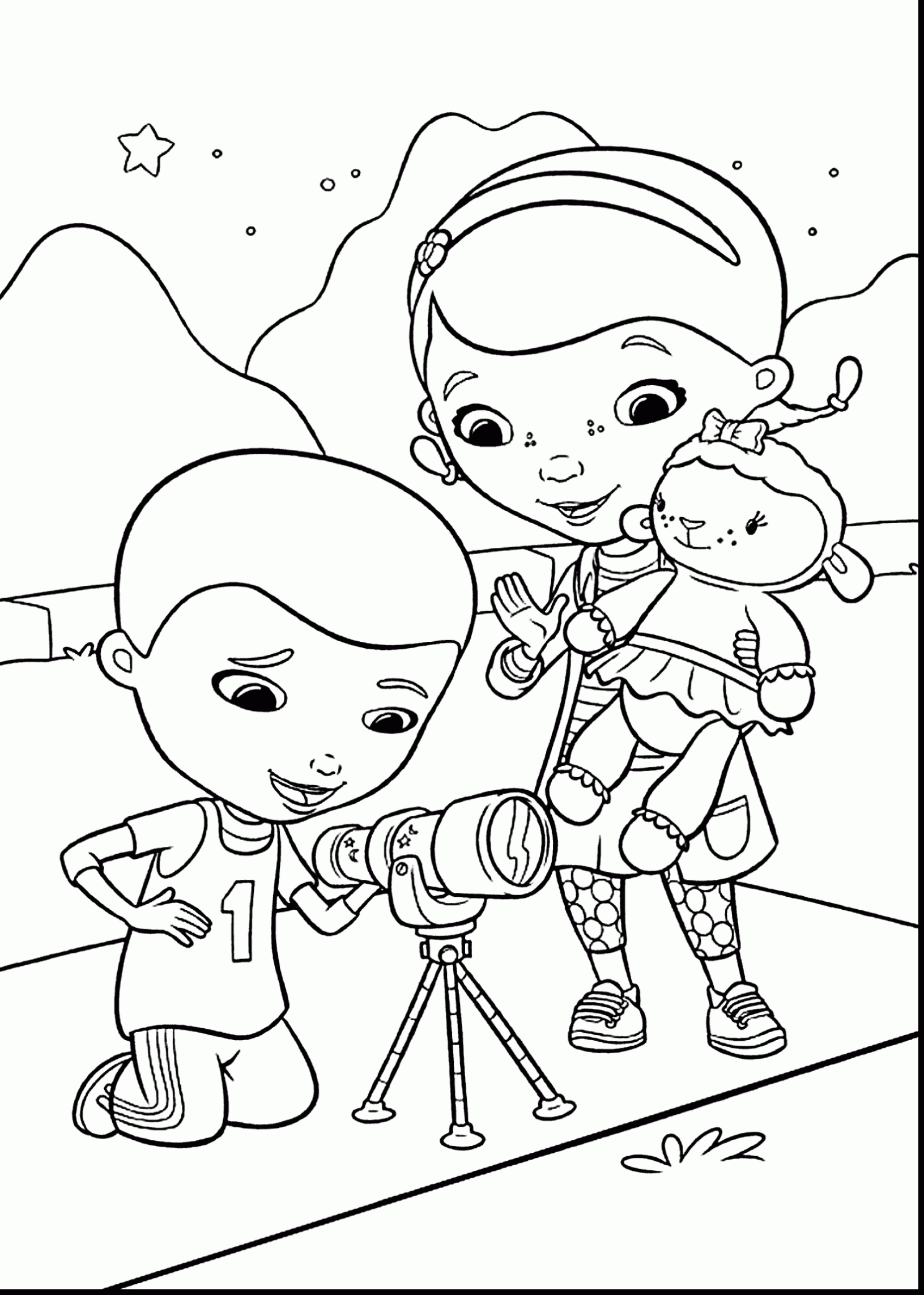 doc mcstuffins coloring pages free