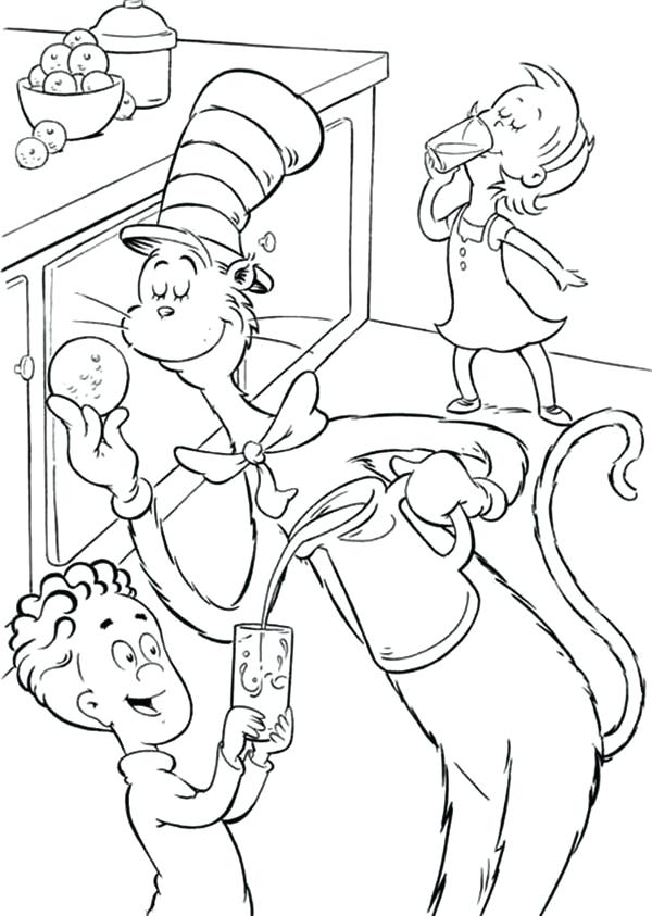 dr seuss coloring book pages