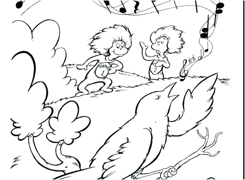 dr seuss preschool coloring pages