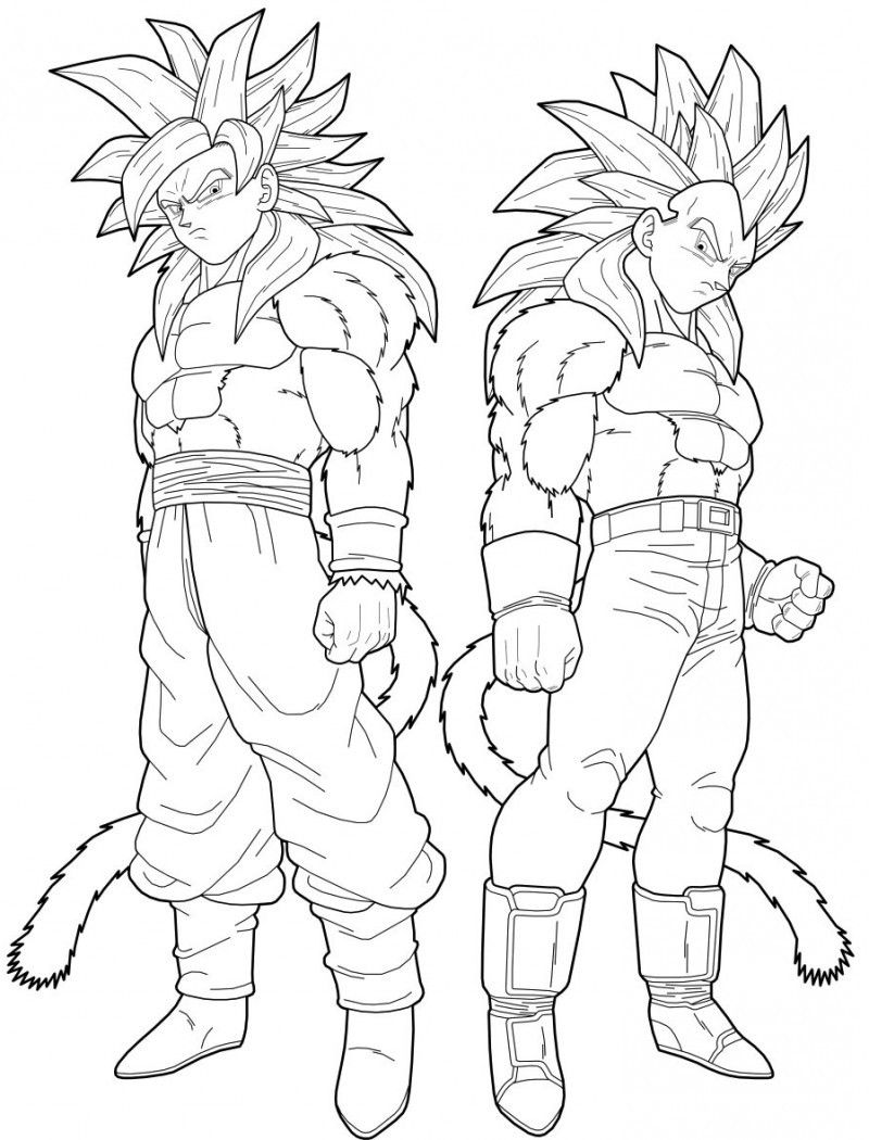 dragon ball z coloring pages pdf