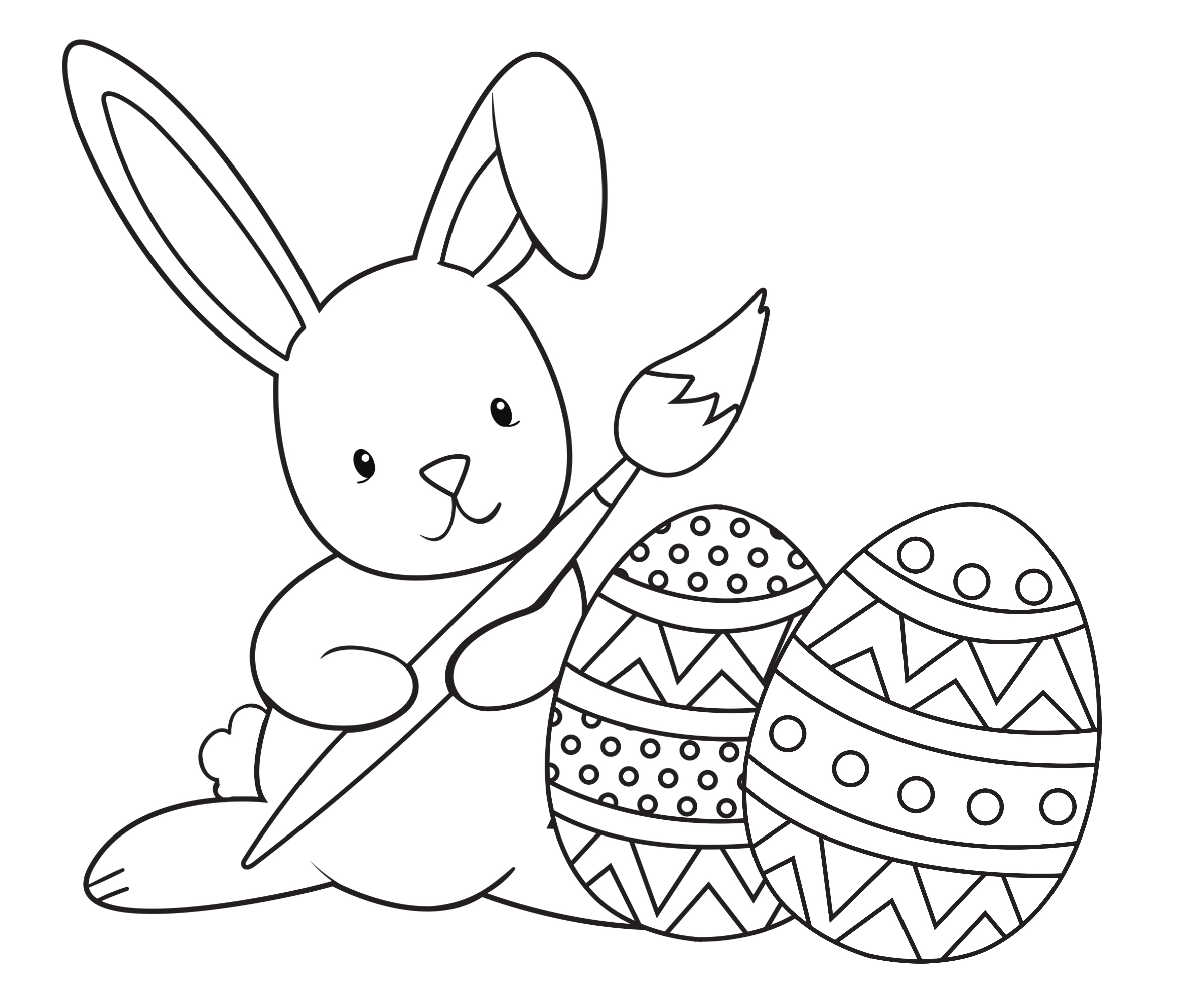 easter bunny coloring pages