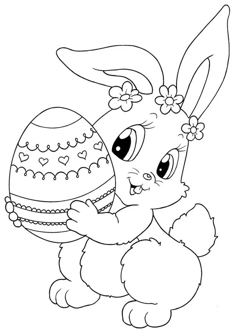 easter bunny coloring pages