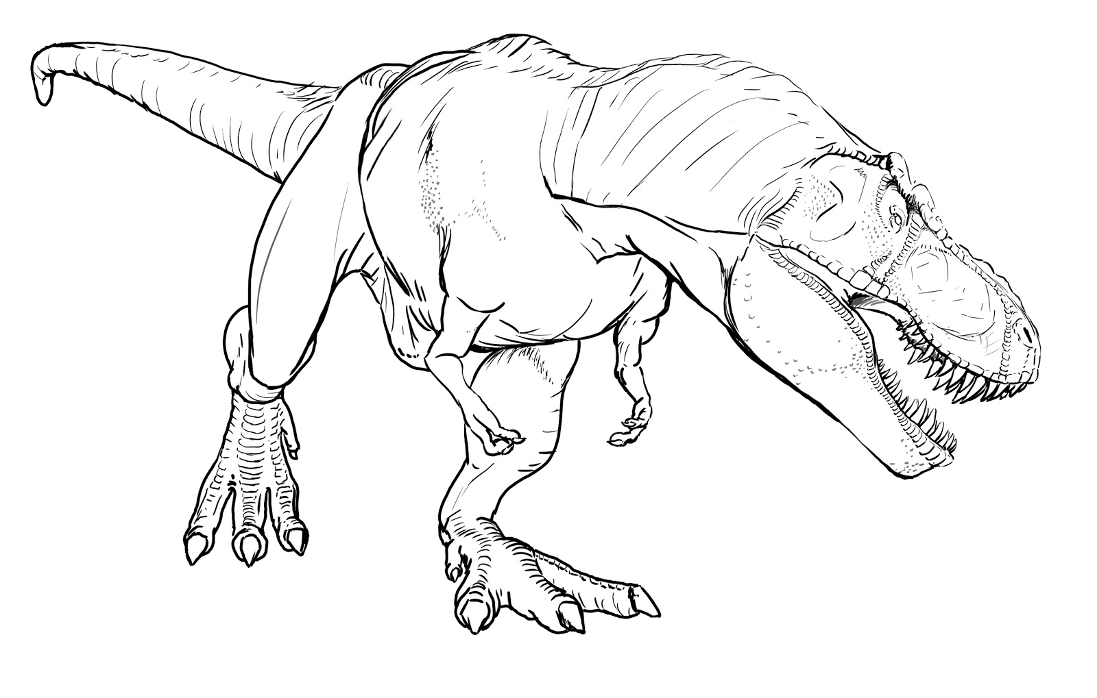 easy dinosaur coloring pages