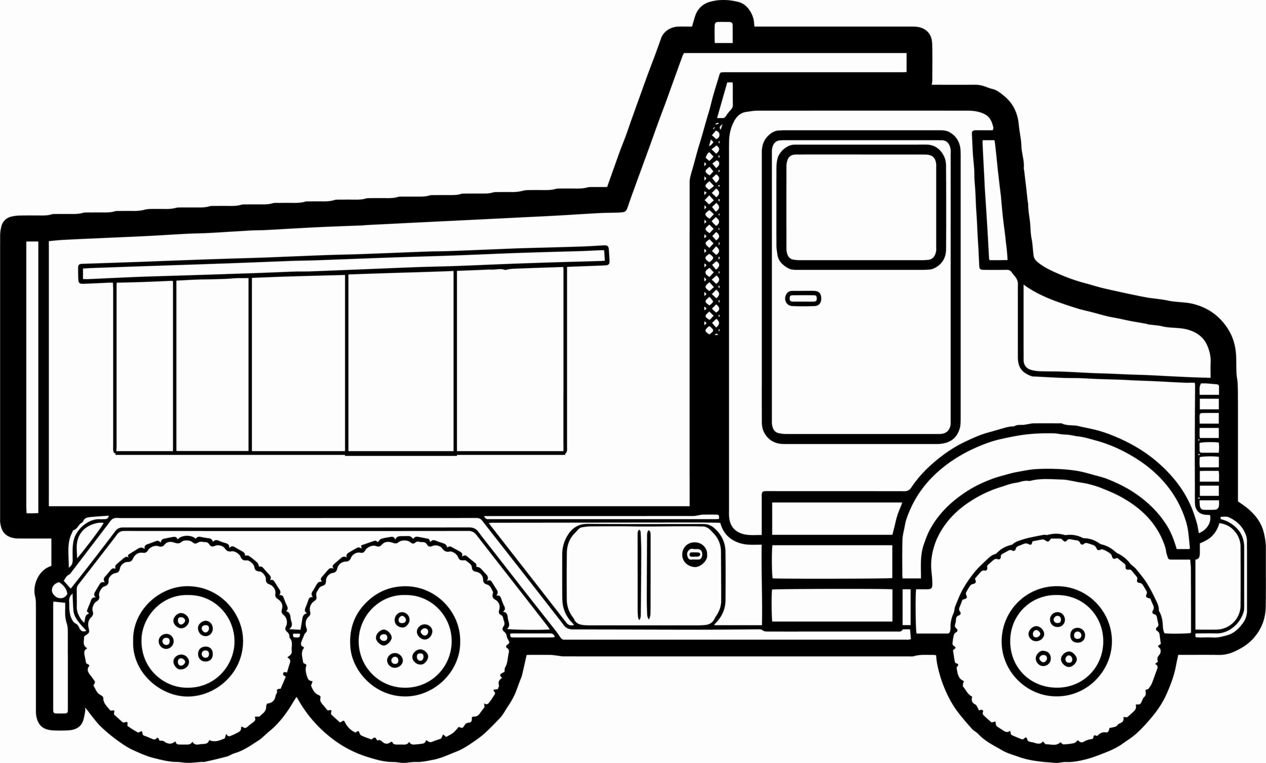 real looking dump truck coloring pages