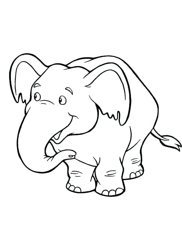 elephant coloring pages for preschool