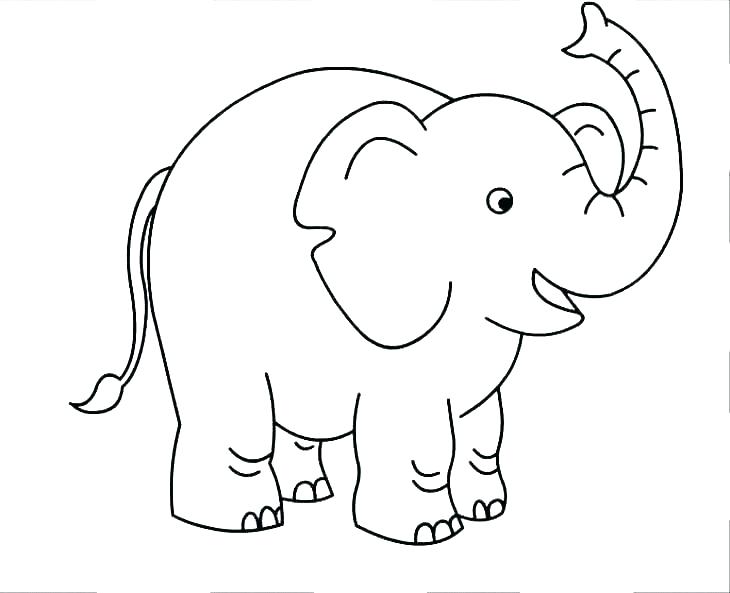 elephant coloring pages free