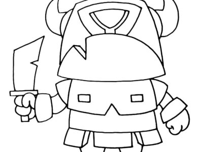 clash royale coloring pages mini pekka