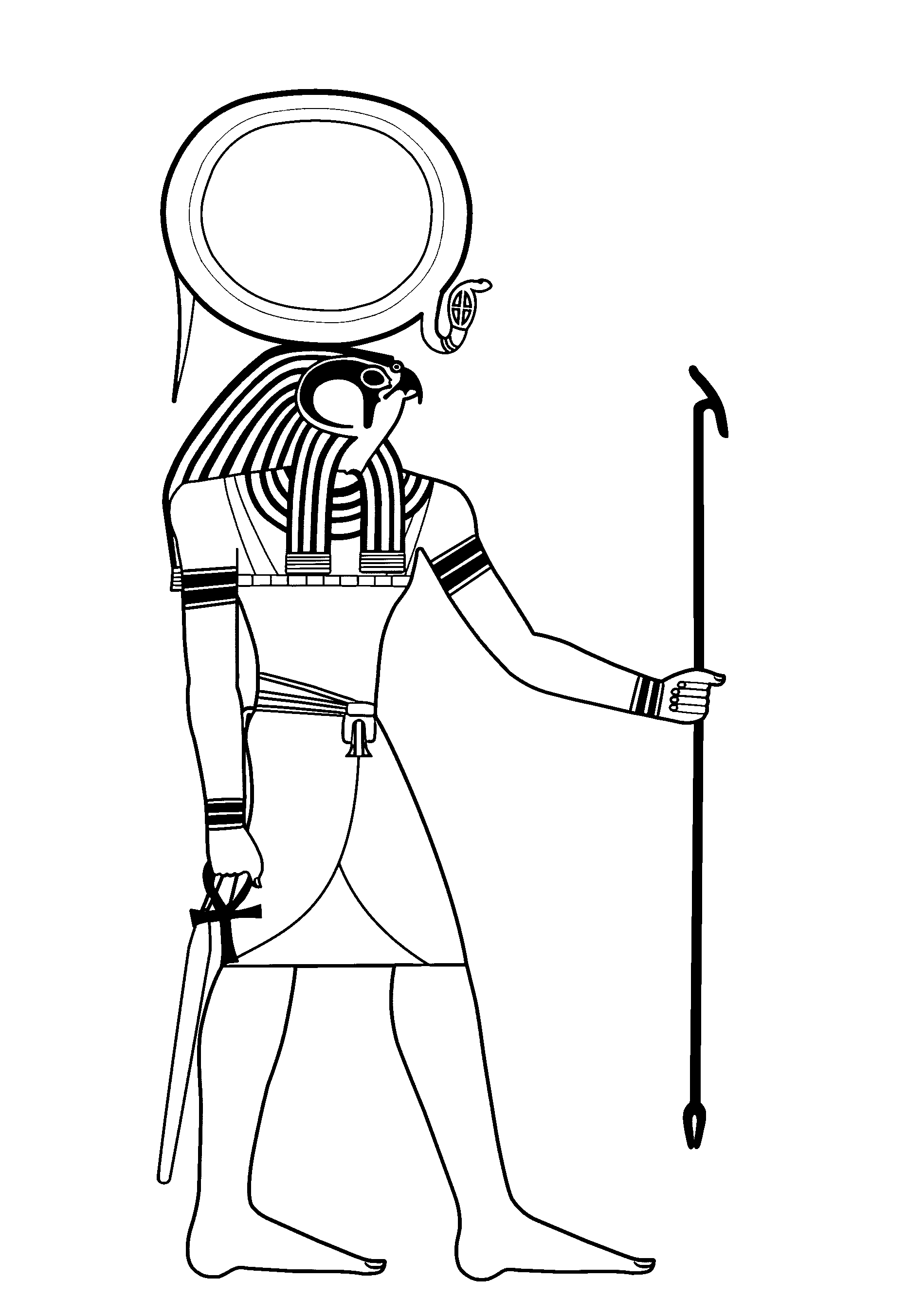 egyptian god coloring pages