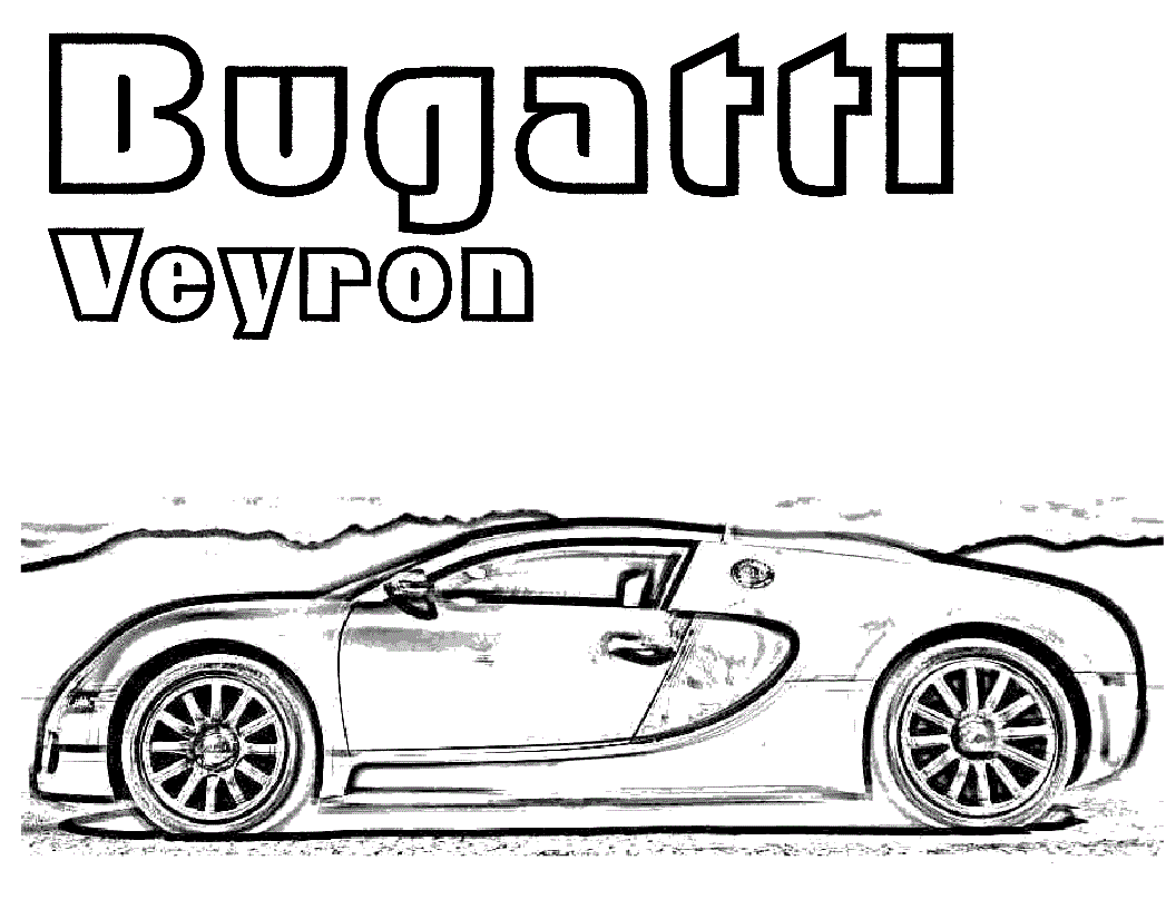 bugatti veyron 2016 car coloring pages