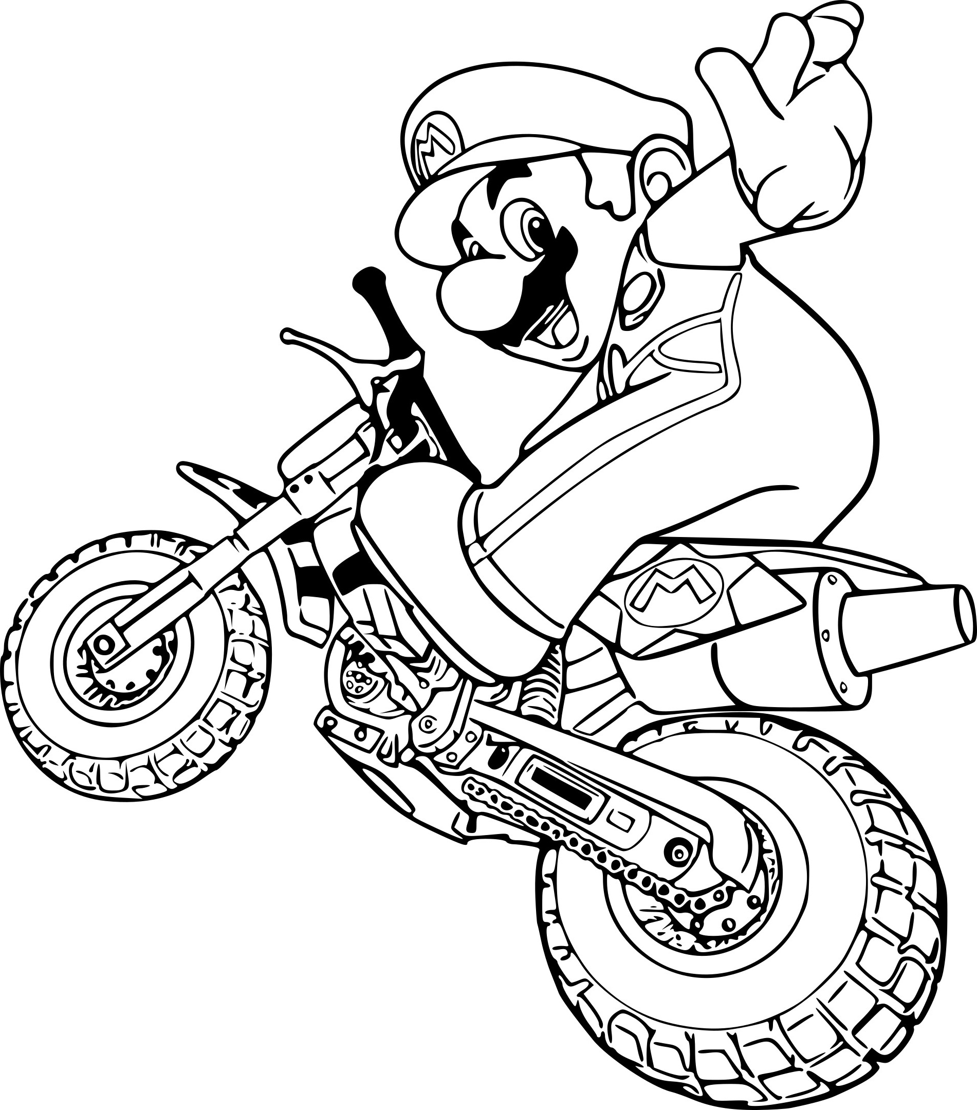 mario odyssey coloriage luxe image coloriage moto mario à imprimer