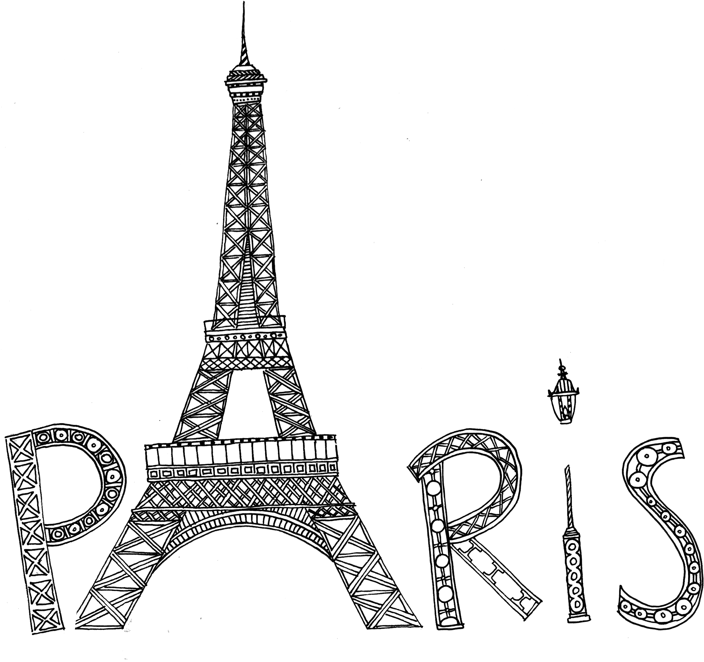 coloring pages paris