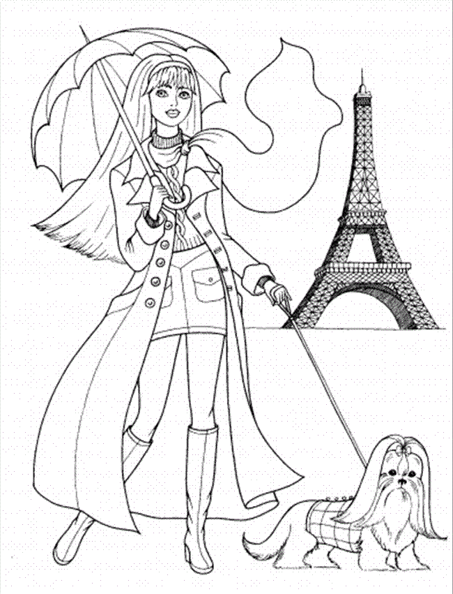 free printable paris coloring pages