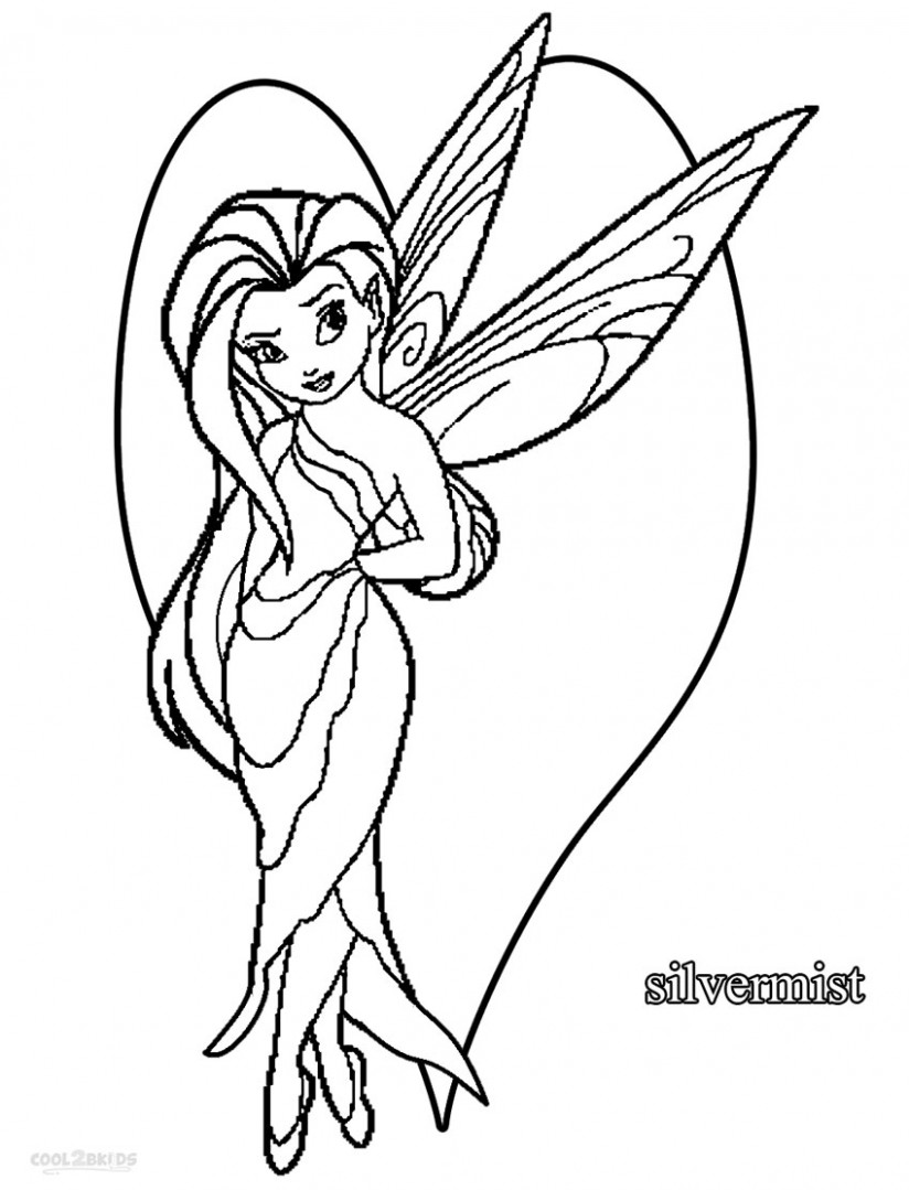 fairy coloring pages for kids