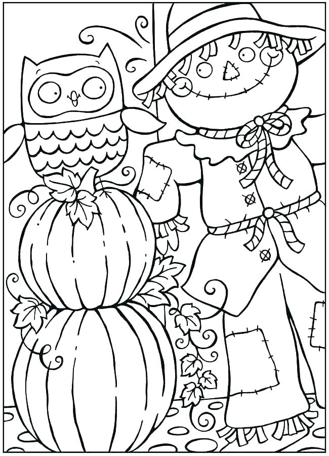 fall coloring pages for kids