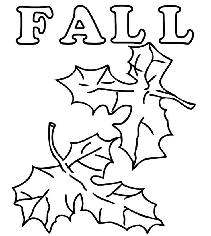 fall coloring pages leaves