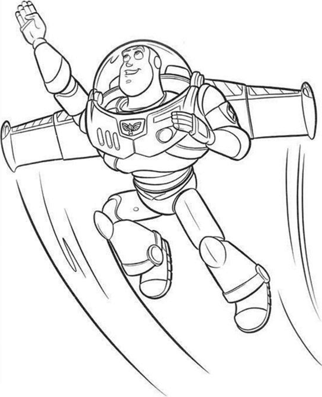 easy buzz lightyear coloring pages