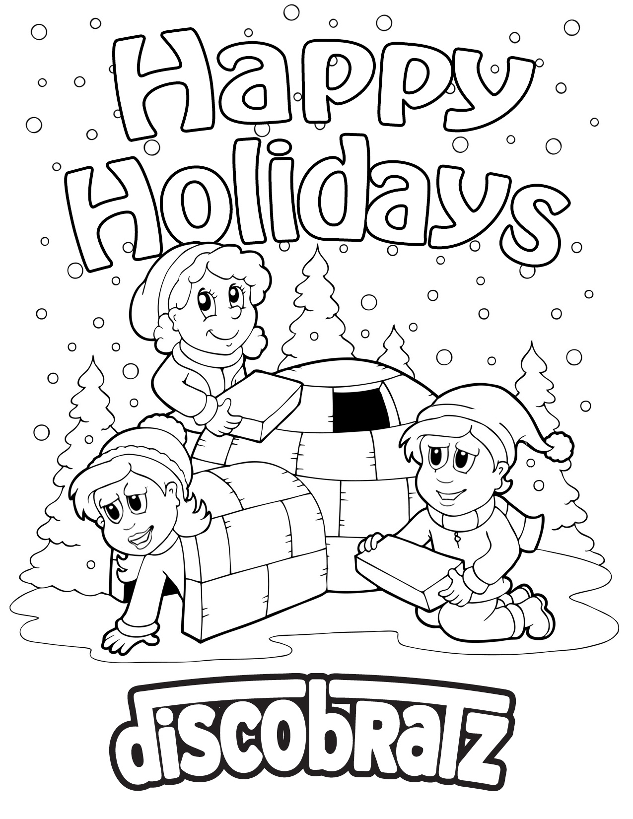 holiday coloring pages