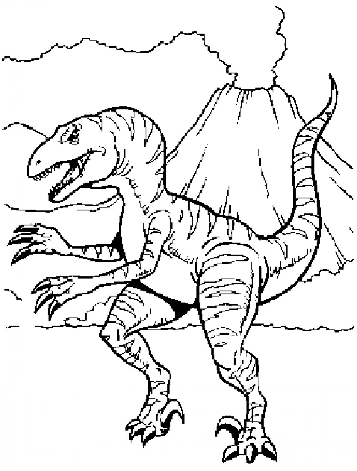 jurassic world raptor coloring pages