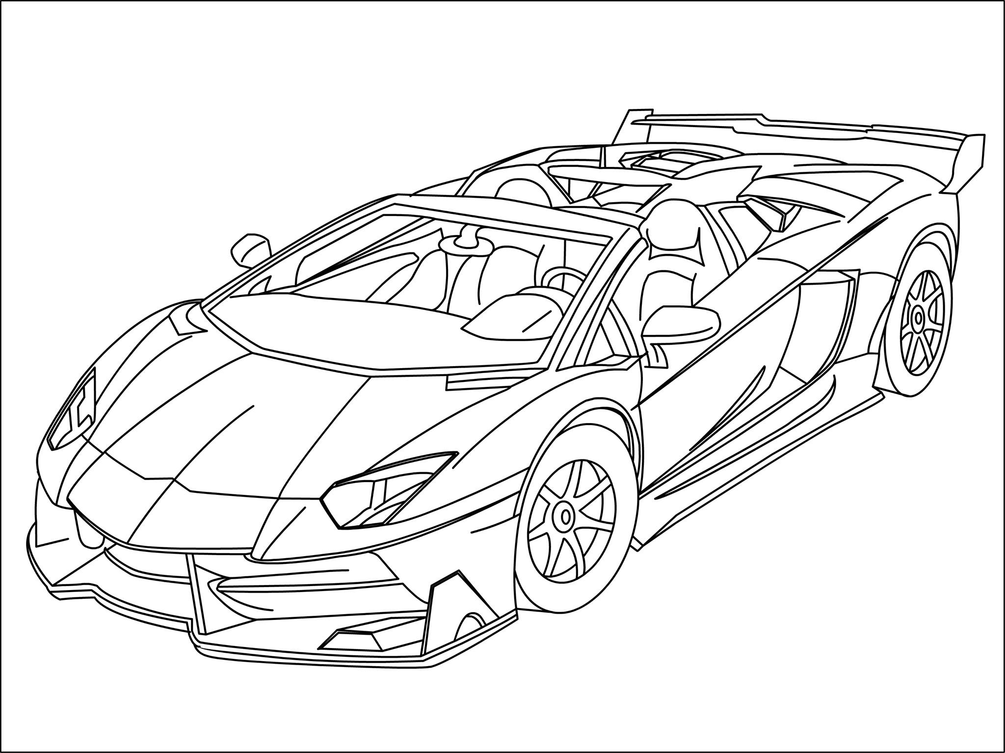 cool lamborghini coloring pages