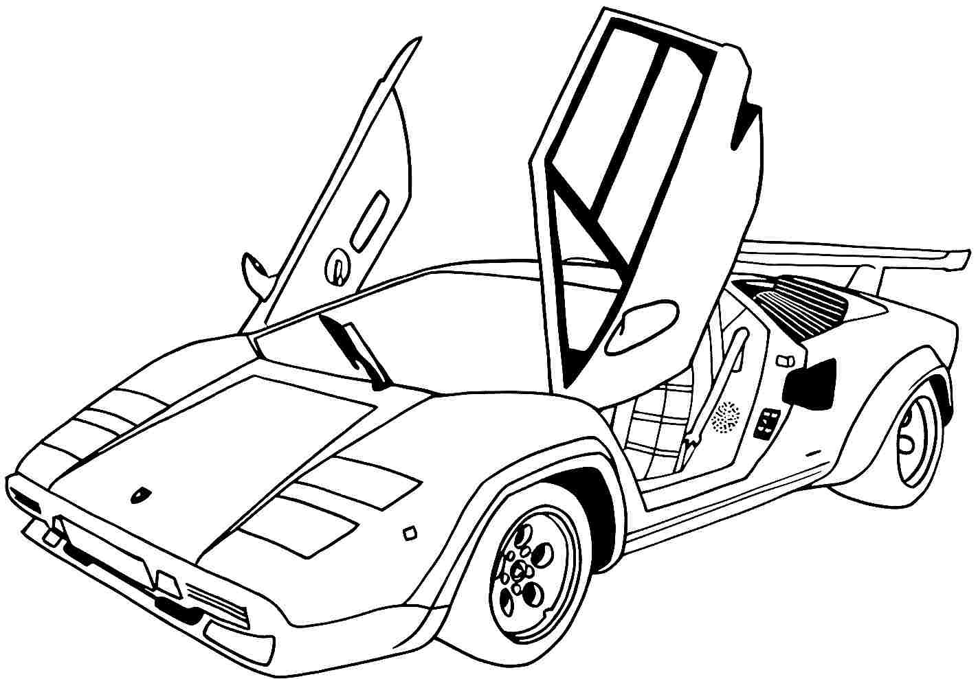 lamborghini printable coloring pages