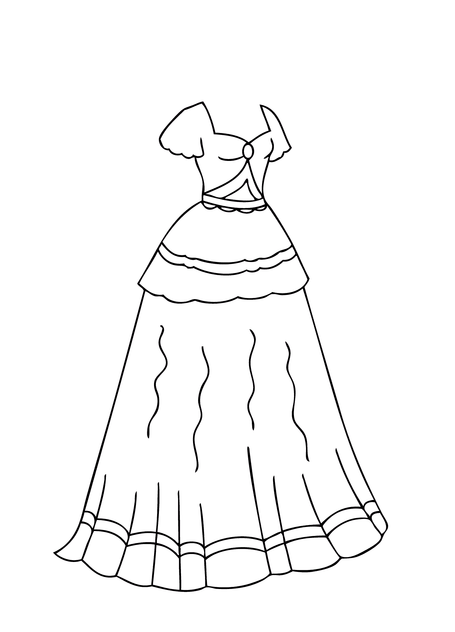 barbie dress coloring pages