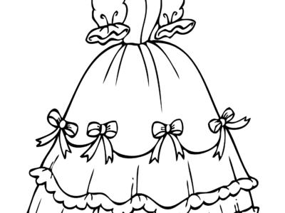 printable dress coloring pages