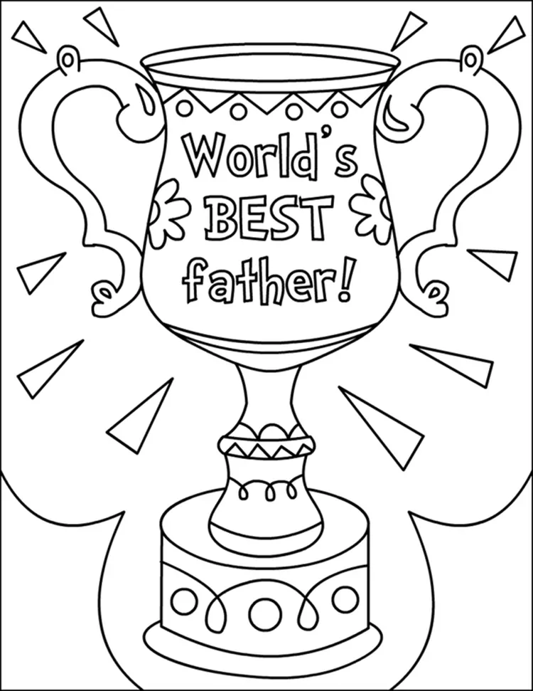 fathers day coloring pages