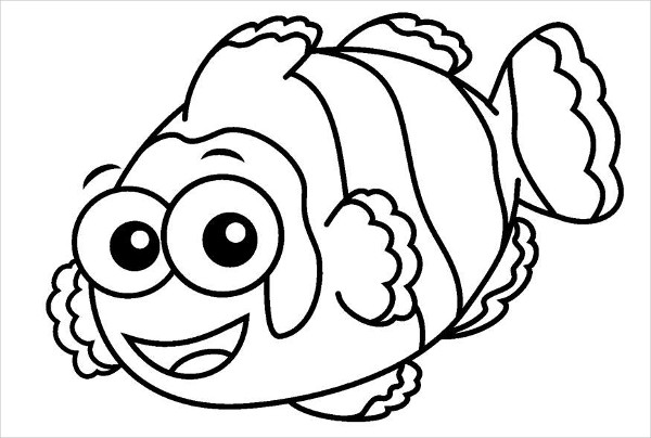 fish coloring pages kids