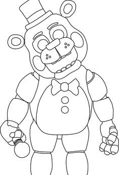 five nights at freddys coloring pages mangle